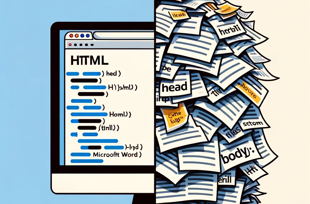 Pourquoi privilégier les balises HTML simples pour la publication en ligne plutôt que l’édition sous Word?
