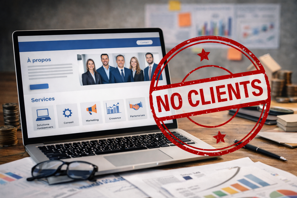 Pourquoi votre site vitrine ne génère aucun client