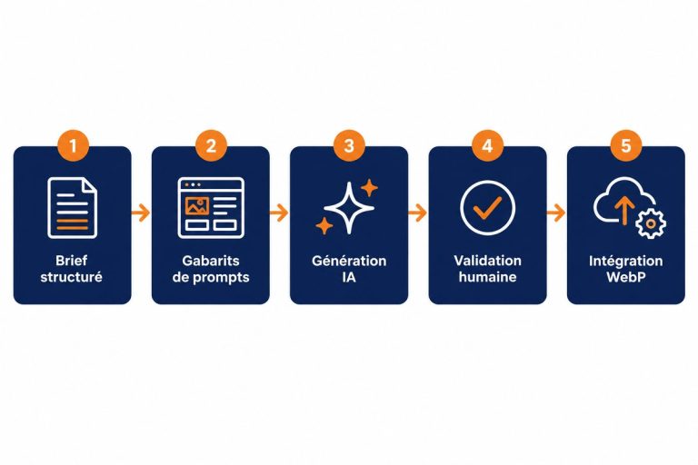 Brancher un modèle d&rsquo;IA sur un process réel : comment nous automatisons la production des visuels de sites web